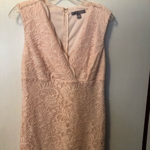 Lace light pink dress